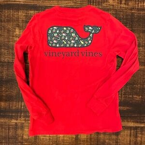 Vineyard Vines Kids Red Long Sleeve Shirt- Like New